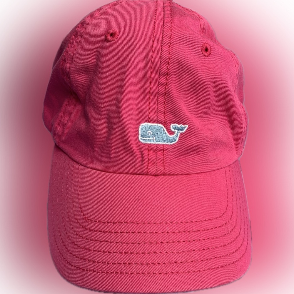 Vineyard Vines hat Hot Pink Classic  adjustable Baseball cap Whale | 1 size